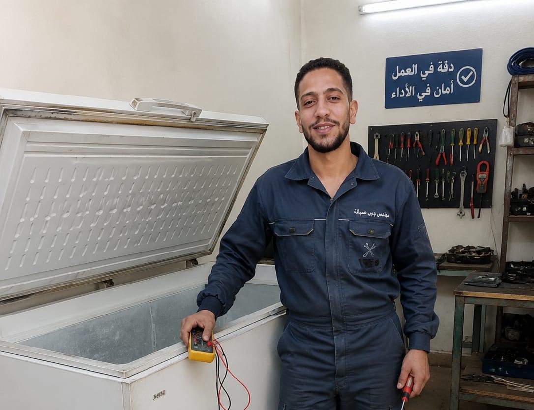 فني صيانة تلاجات محترف